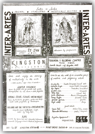 Inter-Artes
at Kingston Polytechnic
Poster designed by Ho Wai-On